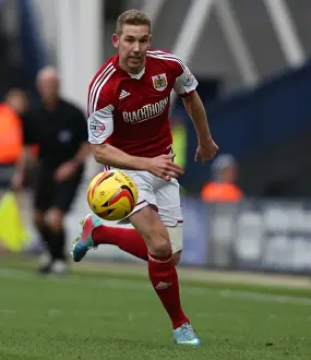 Preston North End V Bristol City Prints: Scott Wagstaff of Bristol City in Action against Preston North End