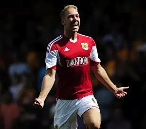 Bristol City V Bradford City Prints: Scott Wagstaff Scores the Opener: Thrilling Moment from Bristol City vs