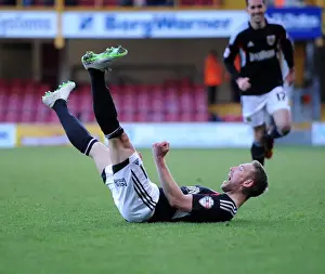 Bradford City V Bristol City Prints: Scott Wagstaff's Euphoric Goal Celebration: A Highlight of Bradford City vs