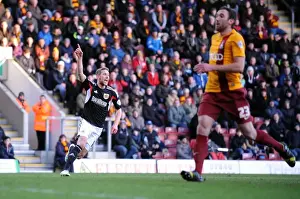 Scott Wagstaff's Goal Celebration: Bradford City vs. Bristol City, Sky Bet League One (January 11, 2014)