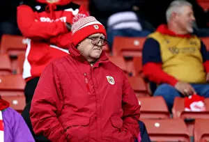 Barnsley V Bristol City Prints: Sea of Bristol City: A Sea of Supporters at Oakwell Stadium during Barnsley vs