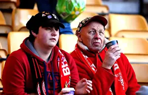 Wolverhampton Wanderers V Bristol City Prints: A Sea of Passion: Bristol City Fans at Molineux - Sky Bet Championship Match