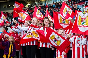 Bristol City V Cardiff City Prints: Sea of Passion: Bristol City vs