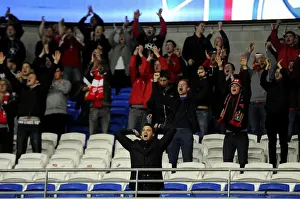 Cardiff City V Bristol City Prints: Sea of Passion: Cardiff City Stadium's Epic Showdown between Cardiff City and Bristol City Fans