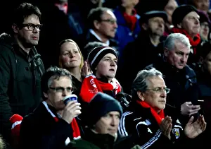 A Sea of Passion: The Intense Energy of Bristol City Fans at Villa Park