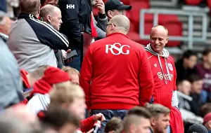 Bristol City V Queens Park Rangers Prints: Sea of Passion: The Intense Rivalry of Bristol City vs Queens Park Rangers at Ashton Gate