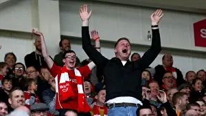 Bristol City V Queens Park Rangers Prints: Sea of Passion: The Intense Rivalry - Bristol City vs Queens Park Rangers at Ashton Gate