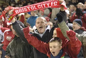 Burnley V Bristol City Prints: A Sea of Passionate Unity: Bristol City Football Club Fans