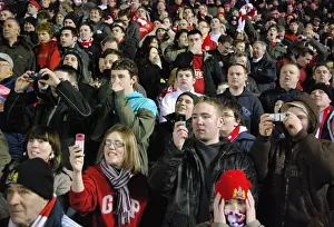 Framed Print : A Sea of Passionate Unity: Bristol City Football Club Fans