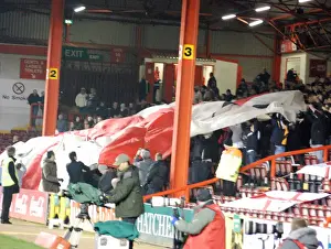 Framed Print : A Sea of Passionate Unity: Bristol City Football Club Fans