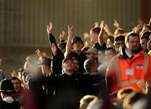 Images Dated 22nd November 2014: Sea of Preston Fans Overwhelm Ashton Gate, 2014