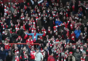 Sea of Red and White: Unified Bristol City Fans at Ashton Gate