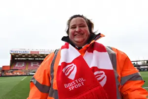 Bristol City V West Ham United - Fans Prints: Sea of Scarves: United Support at Bristol City's FA Cup Battle Against West Ham United