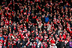 Bristol City V West Ham United - Fans Prints: Sea of Scarves: Uniting Bristol City Fans Before the FA Cup Clash with West Ham United