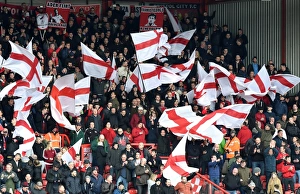 Bristol City V Cardiff Prints: Sea of Supporters: Bristol City vs. Cardiff City at Ashton Gate Stadium, 2016