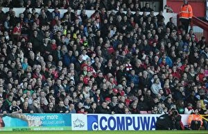 Images Dated 22nd November 2014: Sea of Supporters: Bristol City vs Preston North End, League One Football Match (November 2014)
