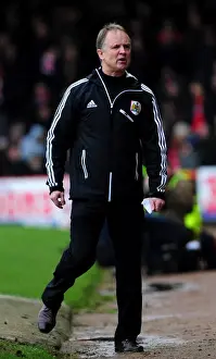 Sean O'Driscoll Disagrees with Referee's Decision: Bristol City vs Nottingham Forest, 09/02/2013