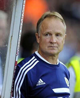 Images Dated 27th August 2013: Sean O'Driscoll Leads Bristol City in Capital One Cup Battle against Crystal Palace, August 2013