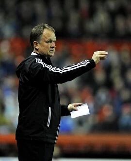 Images Dated 5th March 2013: Sean O'Driscoll Leads Bristol City in Npower Championship Match Against Brighton and Hove Albion