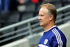 Framed Print : Sean O'Driscoll Leads Bristol City in Sky Bet League One Clash against Milton Keynes Dons, 2013