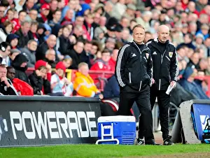 Sean O'Driscoll and Richard Kelly of Bristol City Watch Charlton Athletic Match, May 2013