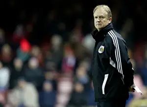 Bristol City V Leyton Orient Prints: Sean O'Driscoll Watches as Bristol City Takes on Leyton Orient in Sky Bet League One