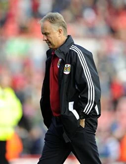 Images Dated 28th September 2013: Sean O'Driscoll's Frustration on Final Whistle: Bristol City vs Colchester United, 2013