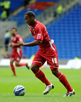Cardiff City V Bristol City Prints: Season 09-10: The Intense Battle on the Field - Cardiff City vs