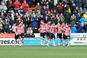 Sheffield United V Bristol City Prints: Sheffield United Celebrates John Brayford's Goal Against Bristol City, 2014