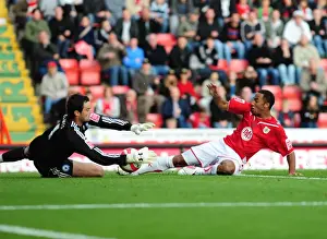 Framed Print : Showdown: Bristol City vs Peterborough United - Season 09-10