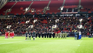 Bristol City V Brighton And Hove Albion Prints: Silent Tribute to Armed Forces: Bristol City vs