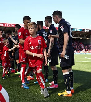 Images Dated 22nd April 2017: Sky Bet Championship: Mascots Lead the Way at Ashton Gate - Bristol City vs Barnsley