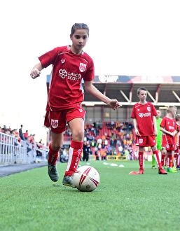 Images Dated 8th April 2017: Sky Bet Championship Showdown: Bristol City and Wolverhampton Wanderers Mascots Face Off at Ashton