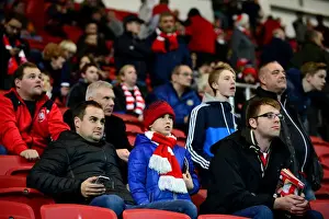 Bristol City V Brentford Prints: Sky Bet Championship Showdown: Bristol City Fans in Full Force at Ashton Gate Against Brentford