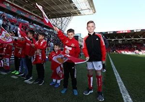 Images Dated 22nd April 2017: Sky Bet Championship Showdown: Bristol City vs. Barnsley - Guard of Honor