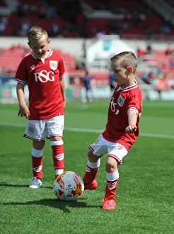 Bristol City V Brentford Prints: Sky Bet Championship Showdown: The Excited Bristol City Mascot at Ashton Gate