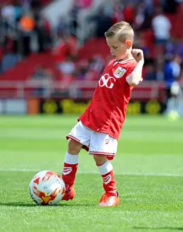 Sky Bet Championship Showdown: The Excited Bristol City Mascot at Ashton Gate