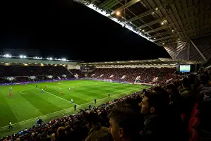 Framed Print : Sky Bet Championship Showdown: Intense Action at Ashton Gate - Bristol City vs Brighton & Hove Albion