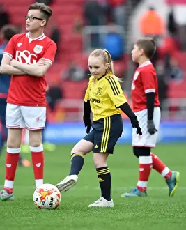 Middlesbrough Prints: Sky Bet Championship Showdown: Mascots and Action at Ashton Gate - Bristol City vs