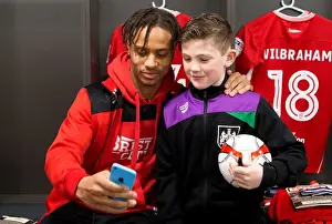 Sky Bet Championship: Uniting Mascots and Players - A Glimpse into the Bristol City Dressing Room (Bristol City vs)