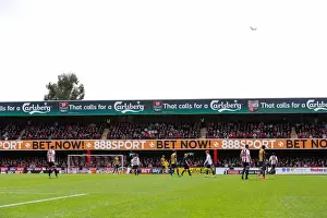 Brentford V Bristol City Prints: Sold Out: The Passionate Bristol City Fans at Brentford's Griffin Park