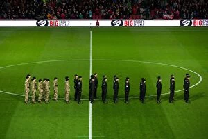 Images Dated 5th November 2016: Soldiers Grand Entrance: Bristol City vs. Brighton & Hove Albion, 2016