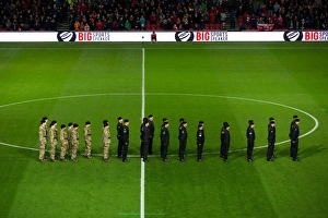 Framed Print : Soldiers Grand Entrance: Bristol City vs. Brighton & Hove Albion, 2016