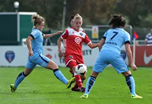 Manchester City Womens Prints: Sophie Ingle in Action: Bristol Academy Women vs Manchester City Women