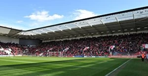 Images Dated 30th April 2016: South Stand at Ashton Gate: A Sea of Supporters during Bristol City vs Huddersfield Town