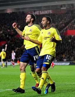 Southampton V Bristol City Prints: Southampton vs. Bristol City: Nicky Maynard's Disallowed Goal - Championship Football