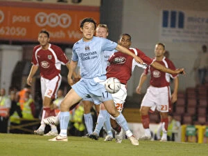 Images Dated 29th August 2007: A Star Shines Bright: Marvin Elliott vs Manchester City (Bristol City vs Manchester City)