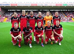Images Dated 4th August 2012: Star-Studded Squad Gathers for Louis Carey's Testimonial: Brett Pitman, Jon Stead, Liam Fontaine