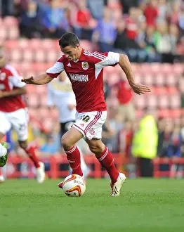 Bristol City V Colchester United Prints: Stephen McLaughlin in Action: Bristol City vs Colchester United, Sky Bet League One, 2013