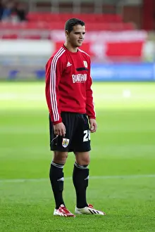 Stephen McLaughlin of Bristol City in Action Against Crystal Palace and Fulham at Selhurst Park, October 2013